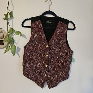 Paisley Vintage Button-Up Vest